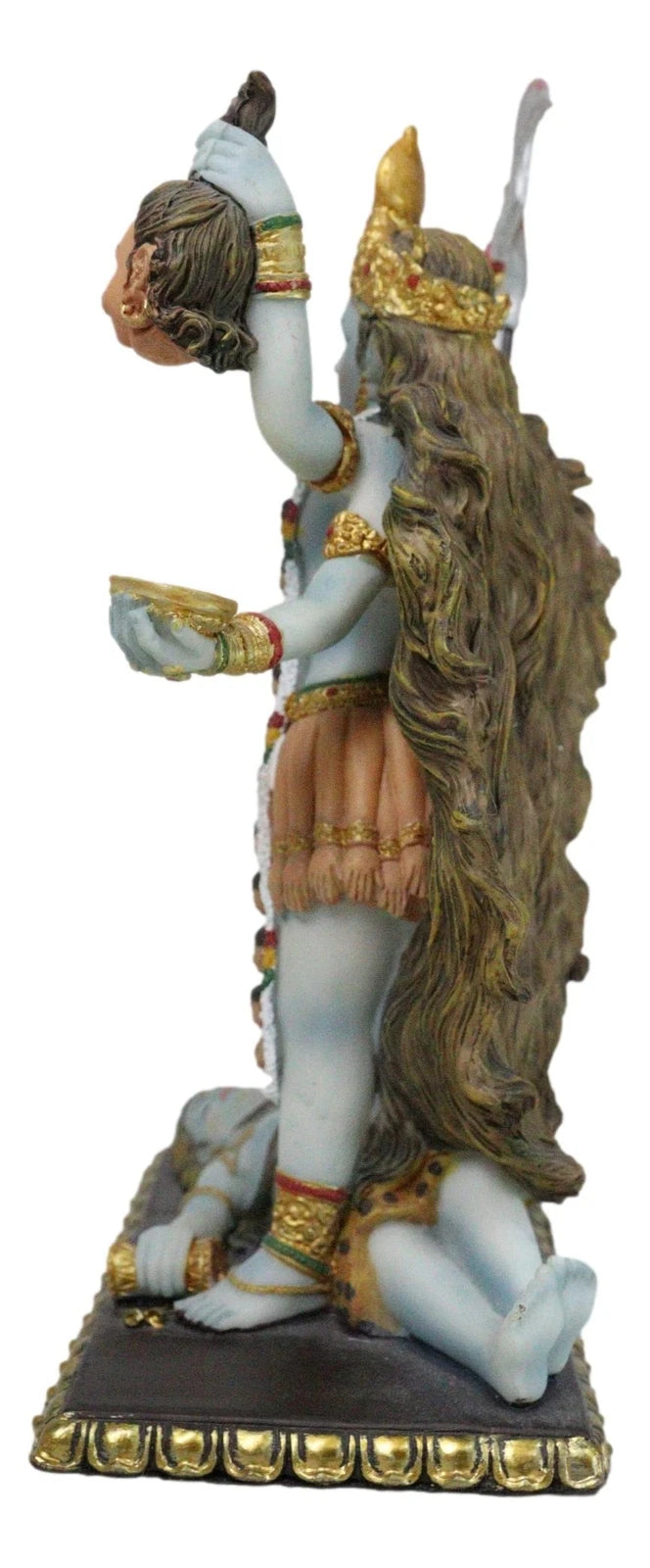 Gift Mahavidya Devi Kali Holding Severed Head Of The Ego Figurine 9"Tall-3