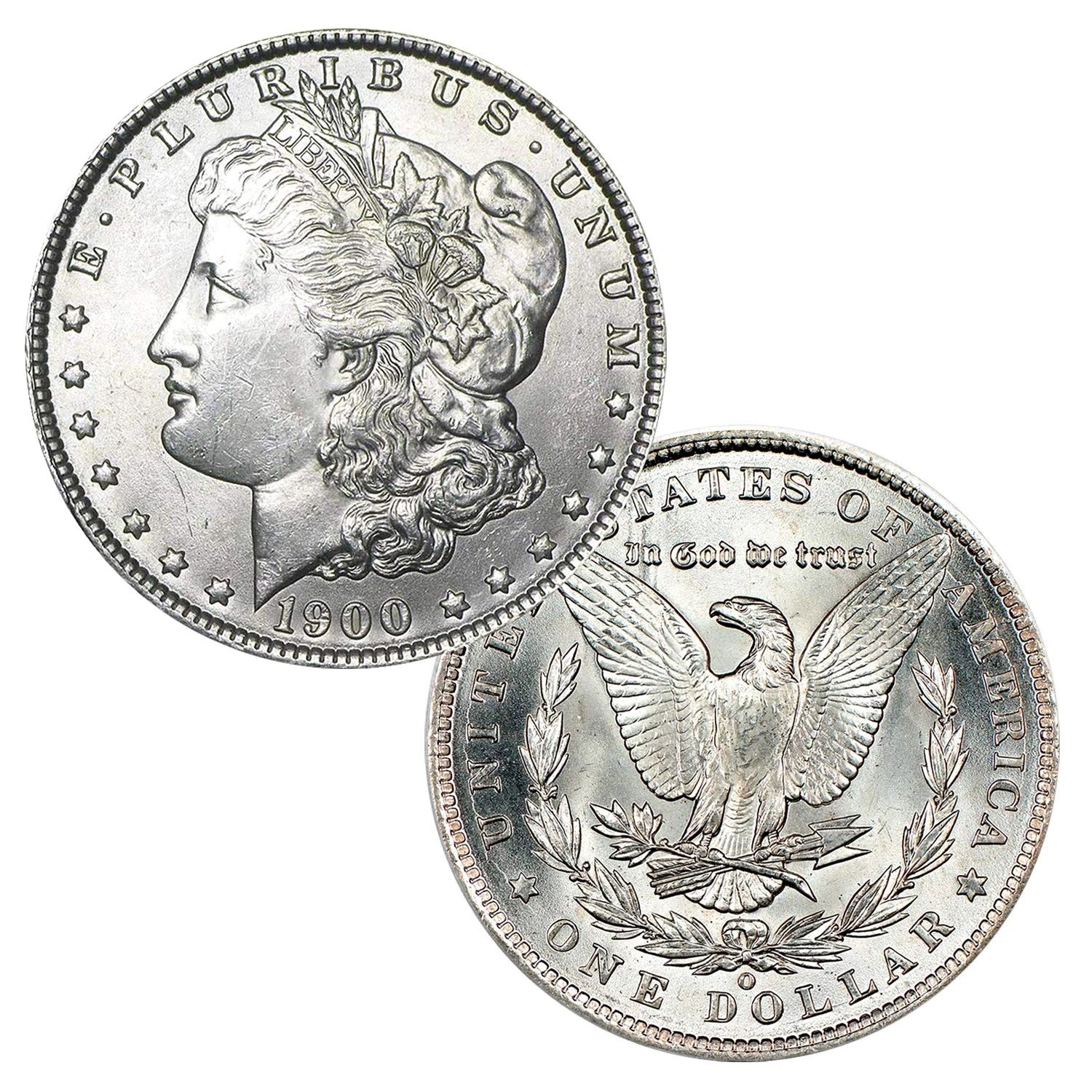 1900 O Morgan Silver Dollar $1 Brilliant Uncirculated BU 90% Silver-1
