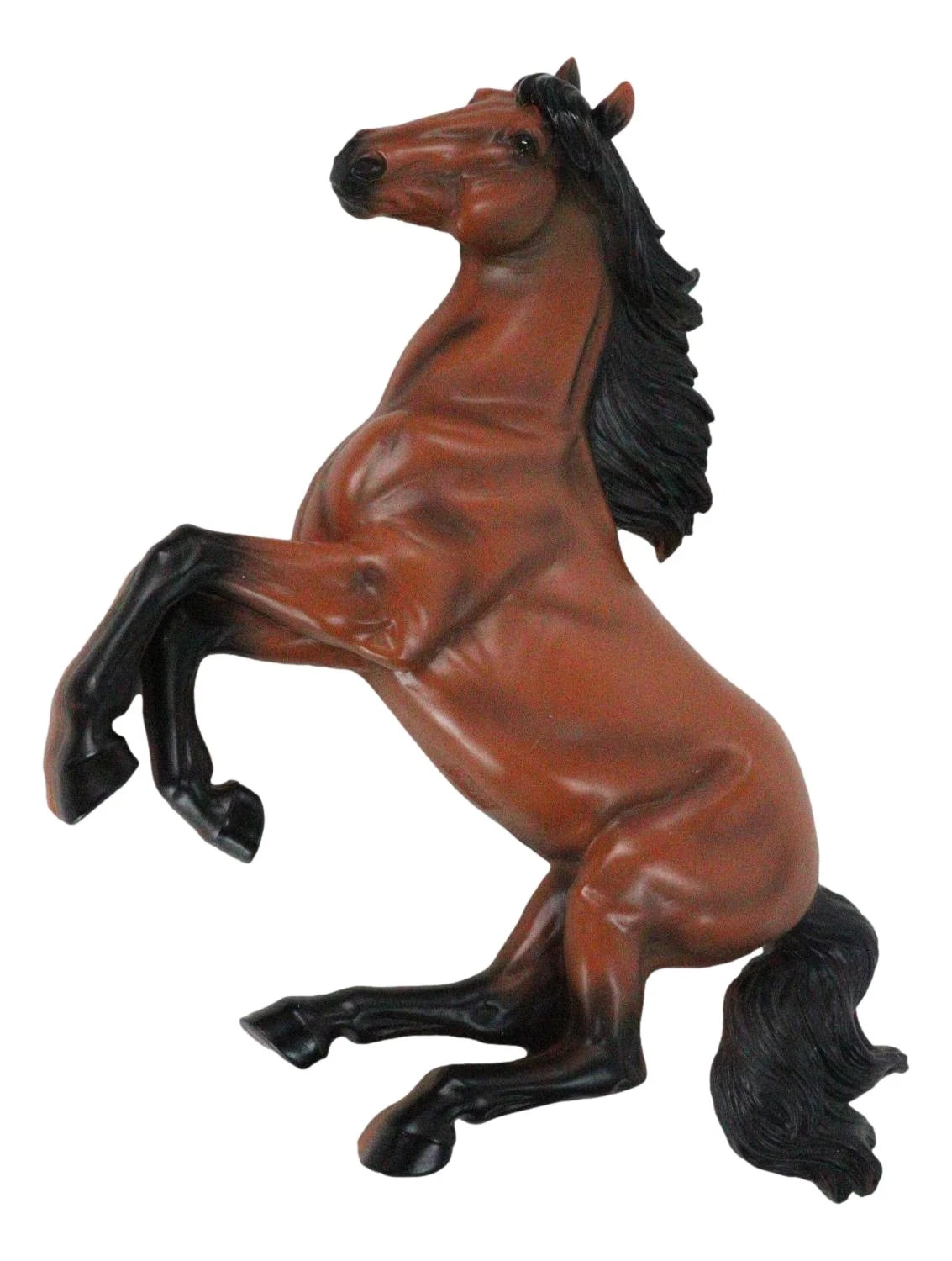 Western Running Brown Chestnut Horse Wall Decor Sculpture 15.5" Wide-6