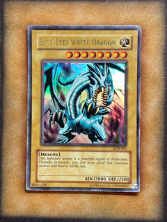 Yugioh Blue-Eyes White Dragon LOB-001 Ultra Rare MP-1