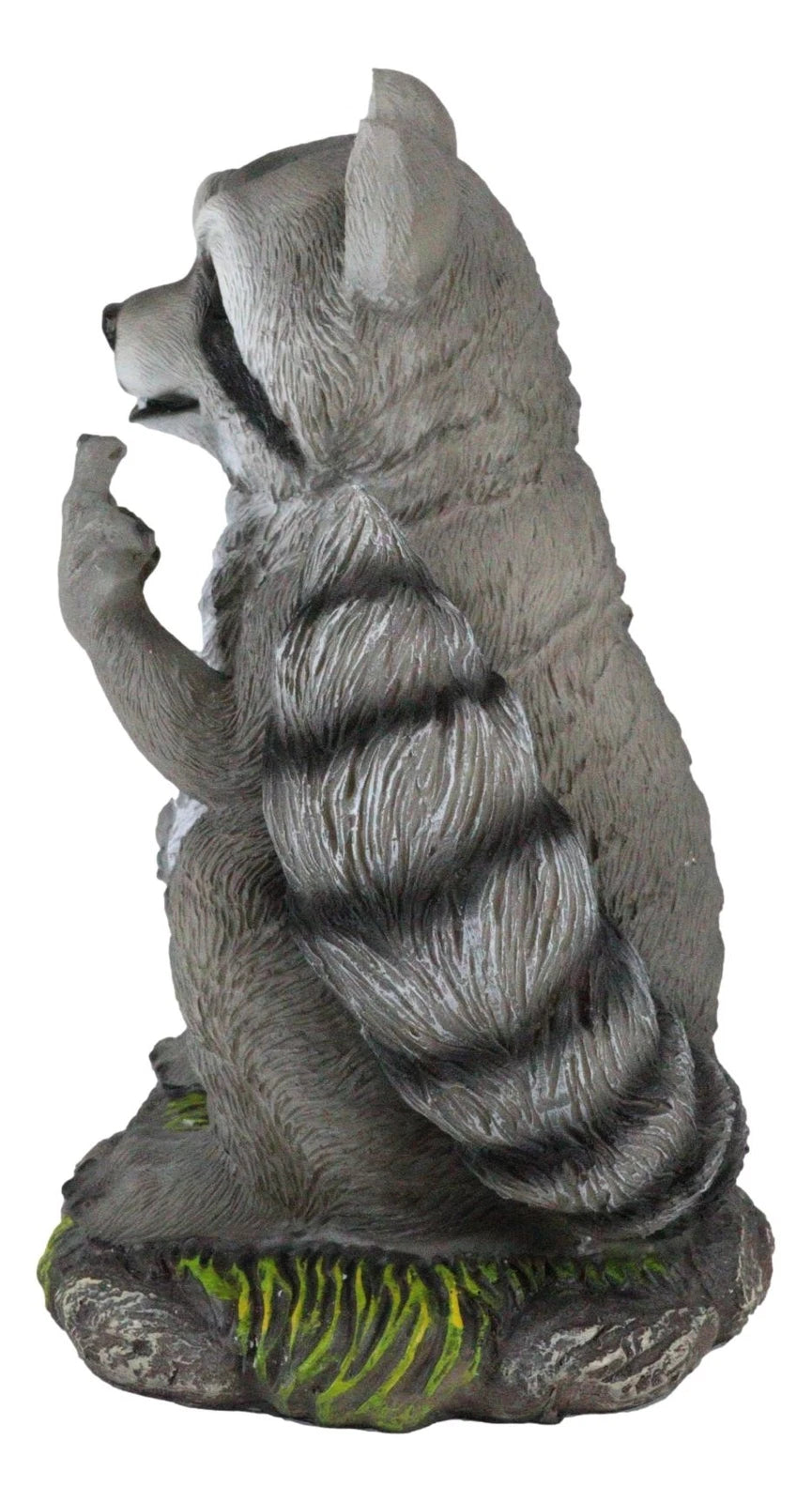 Bad Bandit Large Standing Cheeky Raccoon 12.5" Height Garden Decor-5