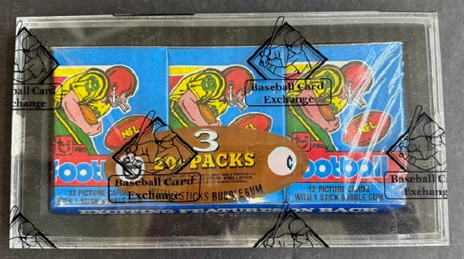 1979 Topps Football Unopened Wax Pack Tray (BBCE)-1