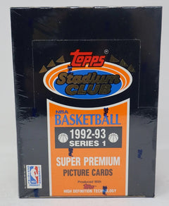 1992/93 Topps Stadium Club Basketball Series 1 Box (36/15)-1