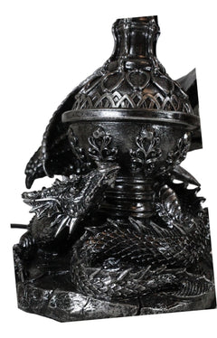 Climbing Gothic Dragon Desktop Table Lamp Statue Decor With Shade 19"H-3