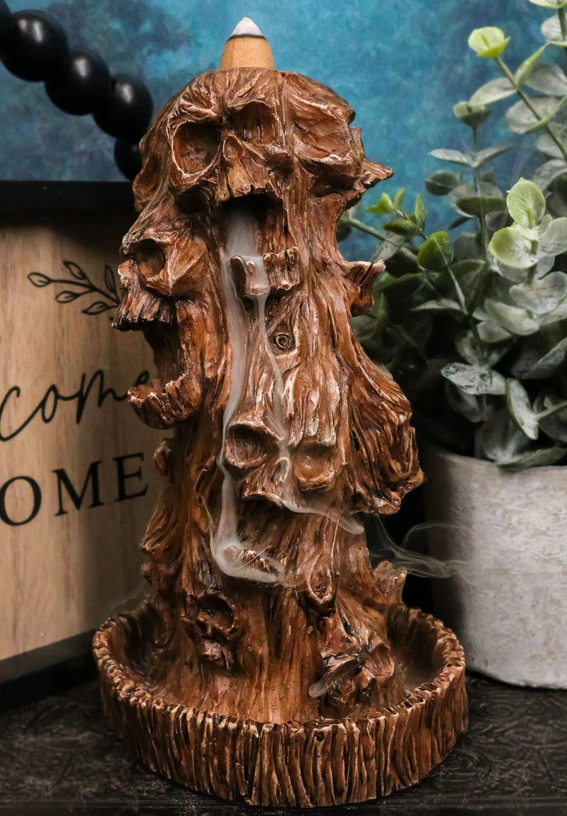 Morphing Screaming Underworld Skulls In Willow Tree Backflow Incense Cone Burner-2