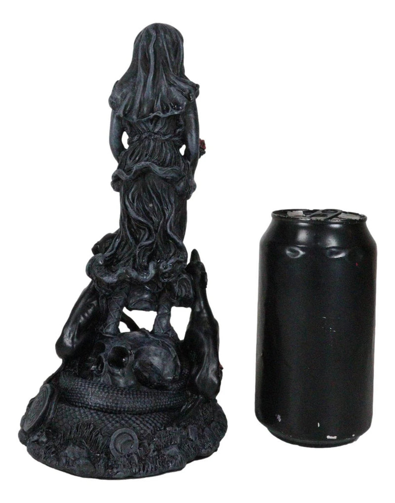 Oberon Zell Spiral Triple Goddess The Crone Hecate With She Dog Hounds Statue-3