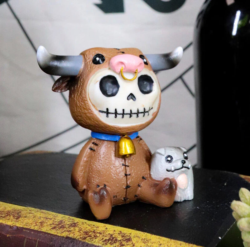 Furry Bones El Toro The Bull Skeleton Furry Bones Collectible Figurine 3"H-1