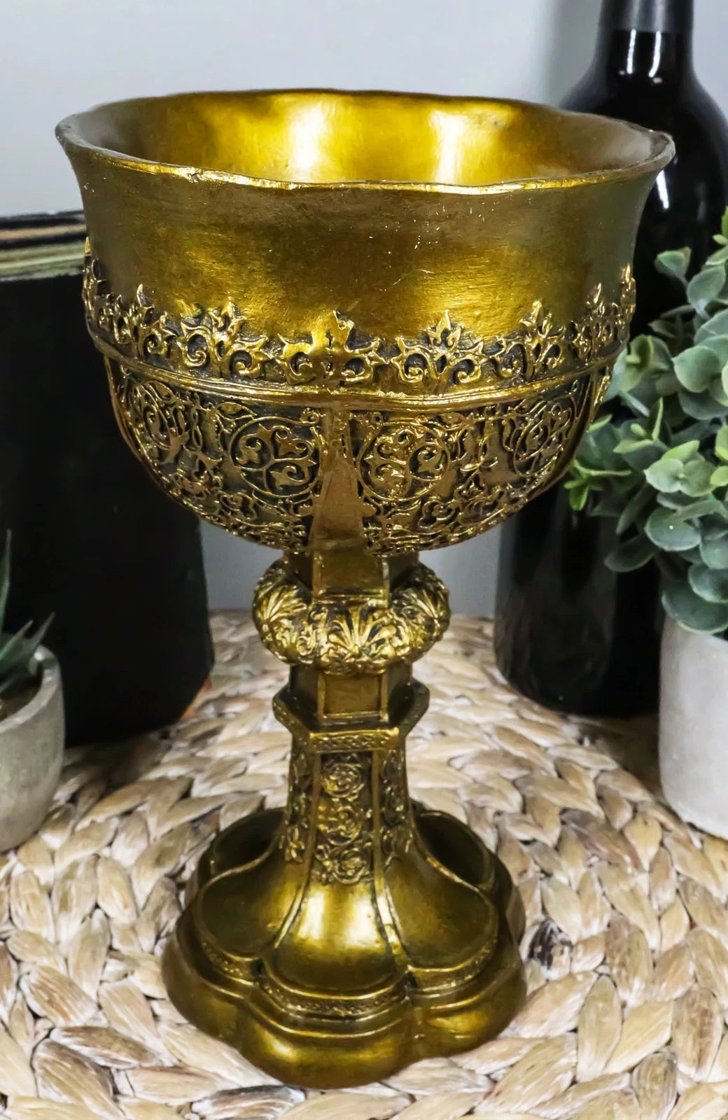El Santo Grial de Merlín La Copa Dorada de la Vida Cáliz Copa Ceremonial Arturo-5