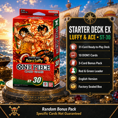 Bandai ONE PIECE Card Game Starter Deck EX ST-30 Luffy & Ace English Version Factory Sealed Box, Great Gift for Collectors-3