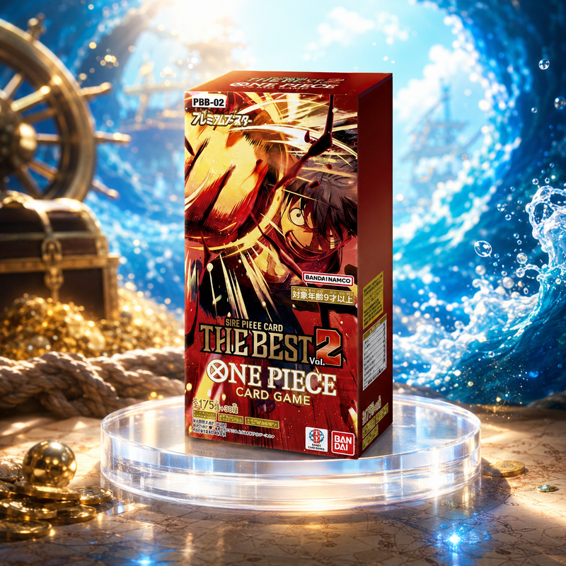 Bandai ONE PIECE Card Game PRB-02 The Best Vol.2 Luffy Japanese Premium Booster Box 10 Packs Factory Sealed Collector Gift-1