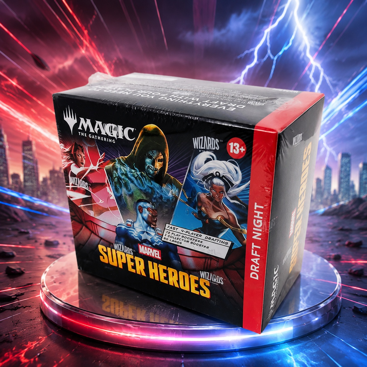 Magic: The Gathering Marvel Super Heroes MSH Draft Night Doctor Doom & Storm English Factory Sealed Box, Collector Gift