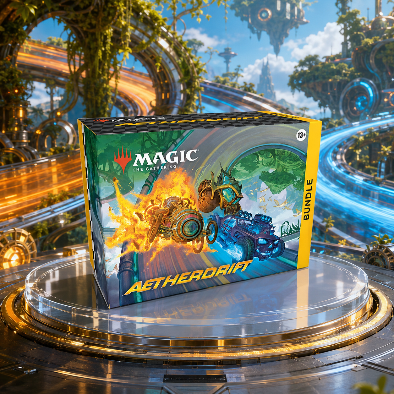 Magic: The Gathering Aetherdrift DFT Bundle, Lumbering Worldwagon Promo, English Edition, Factory Sealed, Great Gift for Collectors-2