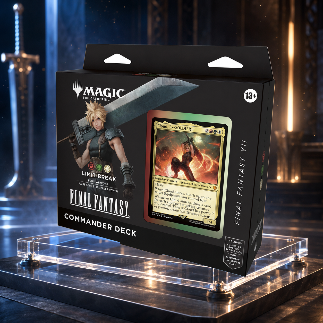 Magic: The Gathering FINAL FANTASY VII Limit Break Cloud Commander Deck Game Edition English Factory Sealed Collector Gift-1