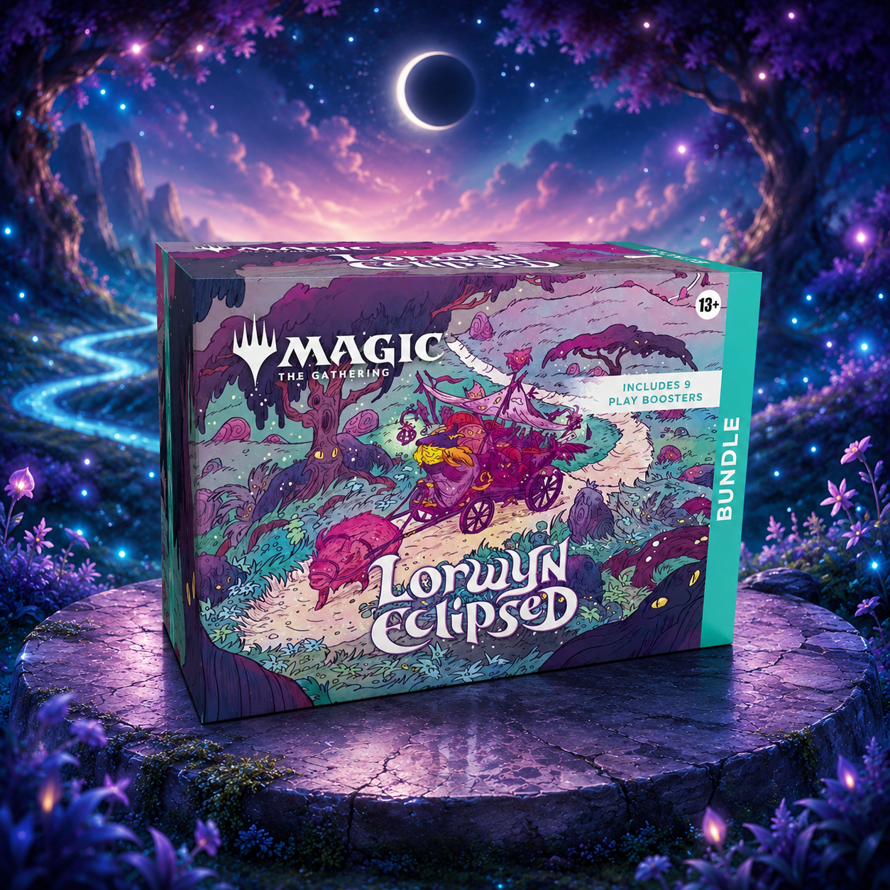 Magic: The Gathering Lorwyn Eclipsed ECL Bundle Box, 9 Play Booster Packs, Kinbinding Foil Promo, English Factory Sealed Fantasy TCG Collectible Trading Card Set for Deck Building, Pack Opening, Storage and Collecting, Great Gift for Magic Fans-1