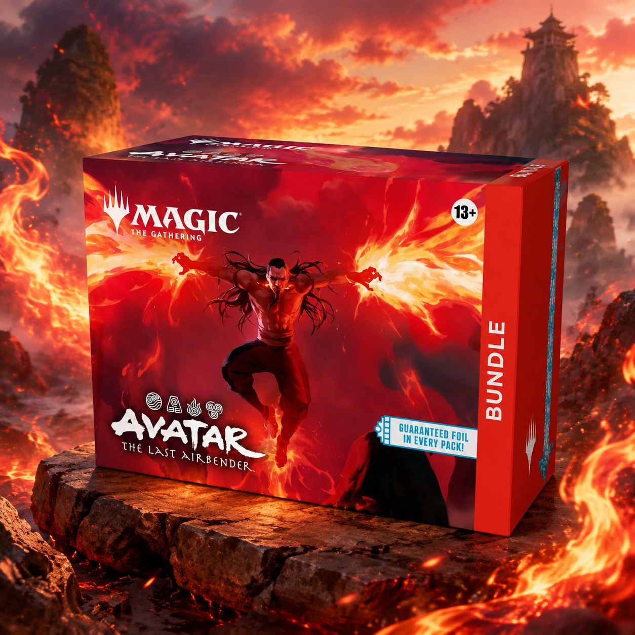 Magic: The Gathering Avatar The Last Airbender TLA Bundle Box, 9 Play Booster Packs with Momo Friendly Flier Foil Promo, English Edition Factory Sealed TCG Trading Card Set for Deck Building, Collecting and Pack Opening, Great Gift for Fans-2