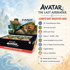 Magic: The Gathering Avatar The Last Airbender Jumpstart Booster Box English Edition, MTG Jumpstart Booster Display, TCG Trading Cards for Quick Play, Beginner Deck Building, Pack Opening and Collector Gift-1