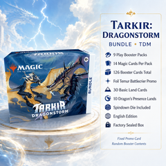 Magic: The Gathering Tarkir Dragonstorm TDM Bundle English Edition, MTG Booster Bundle, Dragon Fantasy TCG Collectible Trading Cards for Deck Building, Pack Opening, Card Collection and Collector Gift-2