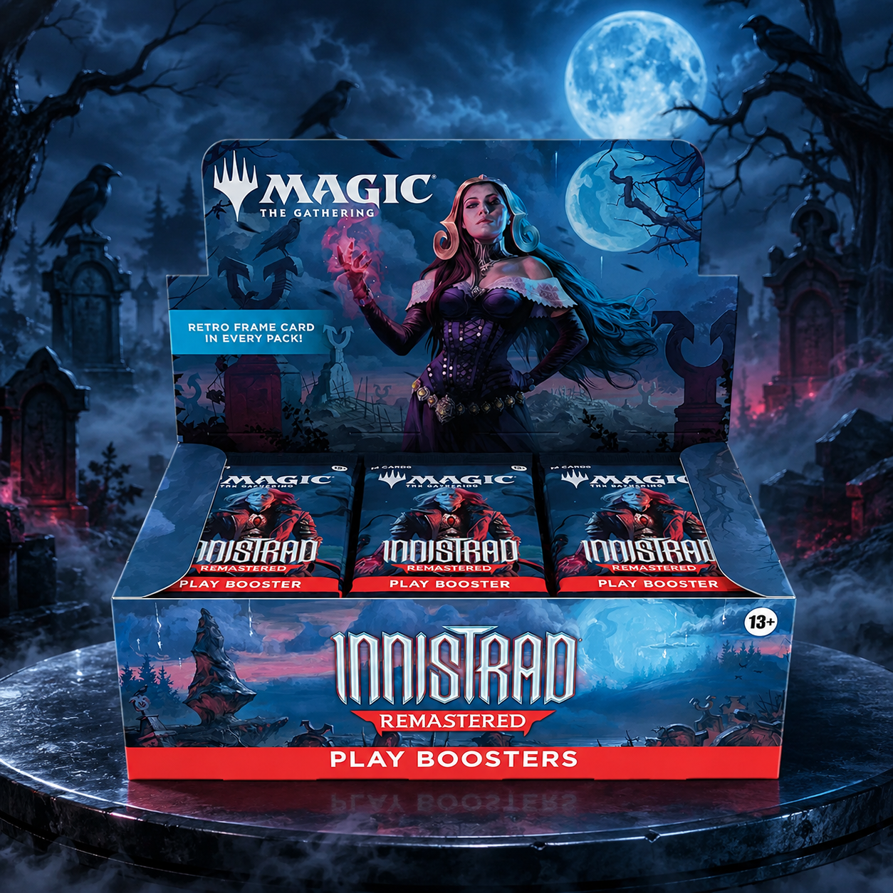 Magic: The Gathering Innistrad Remastered INR Play Booster Box English Edition, MTG TCG Booster Display, Gothic Horror Collectible Trading Cards for Drafting, Deck Building, Pack Opening and Collector Gift-1