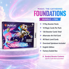 Magic: The Gathering Foundations FDN Bundle English Edition, MTG TCG Booster Bundle, Collectible Trading Card Game Set for Deck Building, Pack Opening, Card Collection, Beginner Players and Collector Gift-1