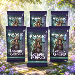 Magic The Gathering Lorwyn Eclipsed Play Booster 6-Pack Lot, 6 Sealed MTG Booster Packs, 14 Cards Per Pack, Fantasy Trading Card Pack Set for Pack Opening, Draft, Deck Building and Gift-1