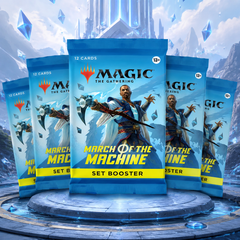 Magic: The Gathering March of the Machine Set Booster 6-Pack Lot English Edition, 72MTG Trading Cards, Sealed Booster Bundle for Pack Opening, Deck Building and Collector Gift-1