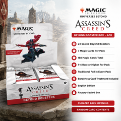 Magic: The Gathering Assassin’s Creed ACR Beyond Booster Box English Edition, MTG Universes Beyond 24-Pack Display, Foil Borderless TCG Collectible Cards for Pack Opening, Deck Building and Collector Gift-3