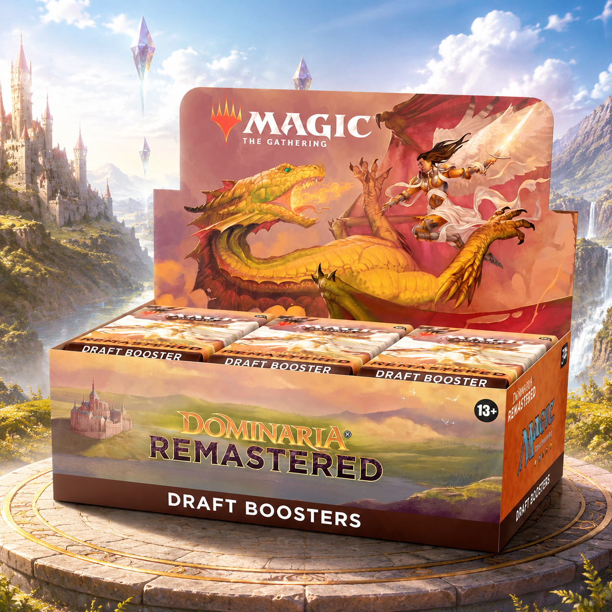 Magic: The Gathering Dominaria Remastered DMR Draft Booster Box English Edition, 36-Pack Factory Sealed MTG Booster Display, Retro Frame Trading Cards for Booster Draft, Deck Building, Pack Opening and Collector Gift