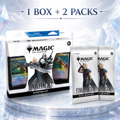 Magic: The Gathering FINAL FANTASY Starter Kit + 2 Play Booster Packs English Edition, MTG Two-Player Ready-to-Play Deck Set, 148 Trading Cards for Learn to Play, Deck Building, Pack Opening and Gift-1