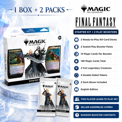 Magic: The Gathering FINAL FANTASY Starter Kit + 2 Play Booster Packs English Edition, MTG Two-Player Ready-to-Play Deck Set, 148 Trading Cards for Learn to Play, Deck Building, Pack Opening and Gift-2