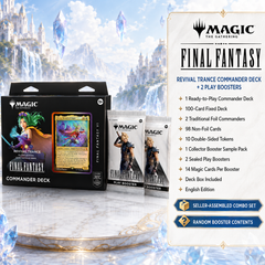 Magic: The Gathering FINAL FANTASY Revival Trance Commander Deck + 2 Play Booster Packs English Edition, MTG 100-Card Ready-to-Play Multiplayer TCG Combo Set for Deck Building, Pack Opening and Collector Gift-2