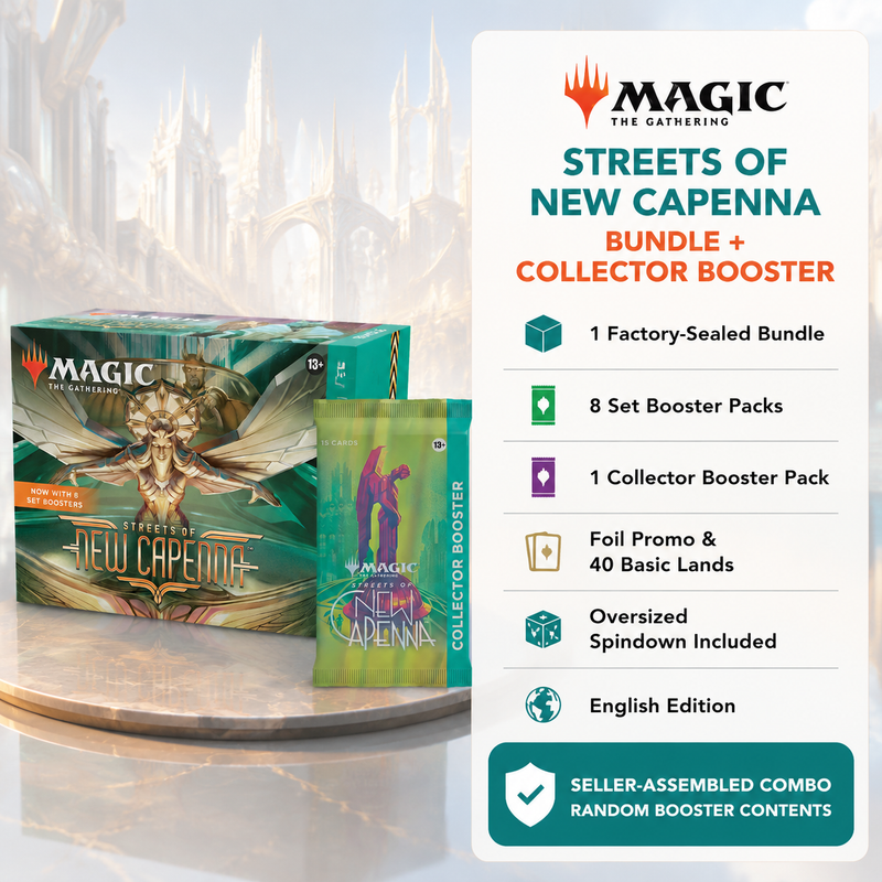 Magic: The Gathering Streets of New Capenna SNC Bundle + Collector Booster Pack English Edition, MTG TCG Collectible Card Game Set for Pack Opening, Deck Building, Card Collection and Gift-2
