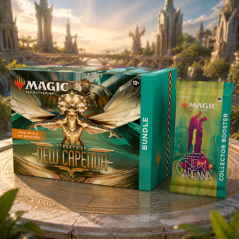 Magic: The Gathering Streets of New Capenna SNC Bundle + Collector Booster Pack English Edition, MTG TCG Collectible Card Game Set for Pack Opening, Deck Building, Card Collection and Gift-1
