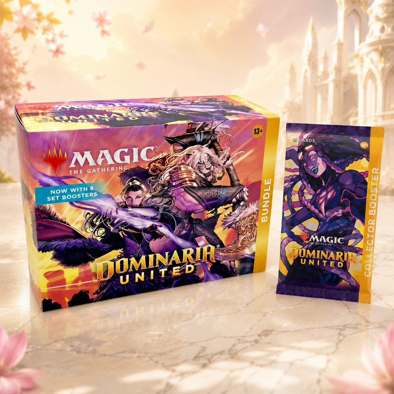 Magic: The Gathering Dominaria United DMU Bundle + Collector Booster Pack, English Factory-Sealed MTG TCG Card Game Set for Pack Opening, Deck Building, Collecting and Gift