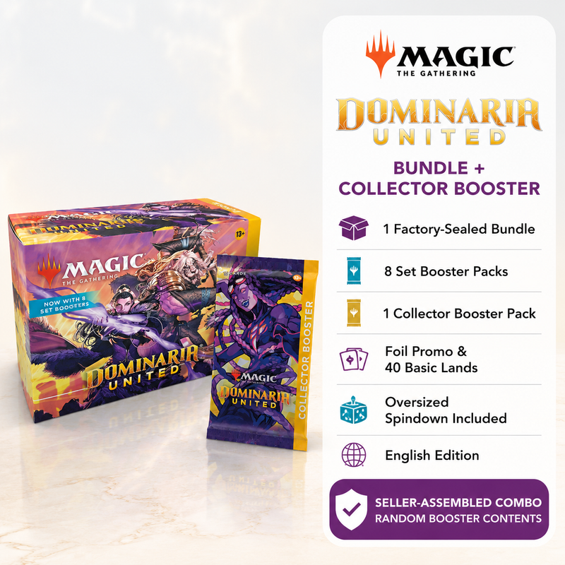 Magic: The Gathering Dominaria United DMU Bundle + Collector Booster Pack, English Factory-Sealed MTG TCG Card Game Set for Pack Opening, Deck Building, Collecting and Gift-2