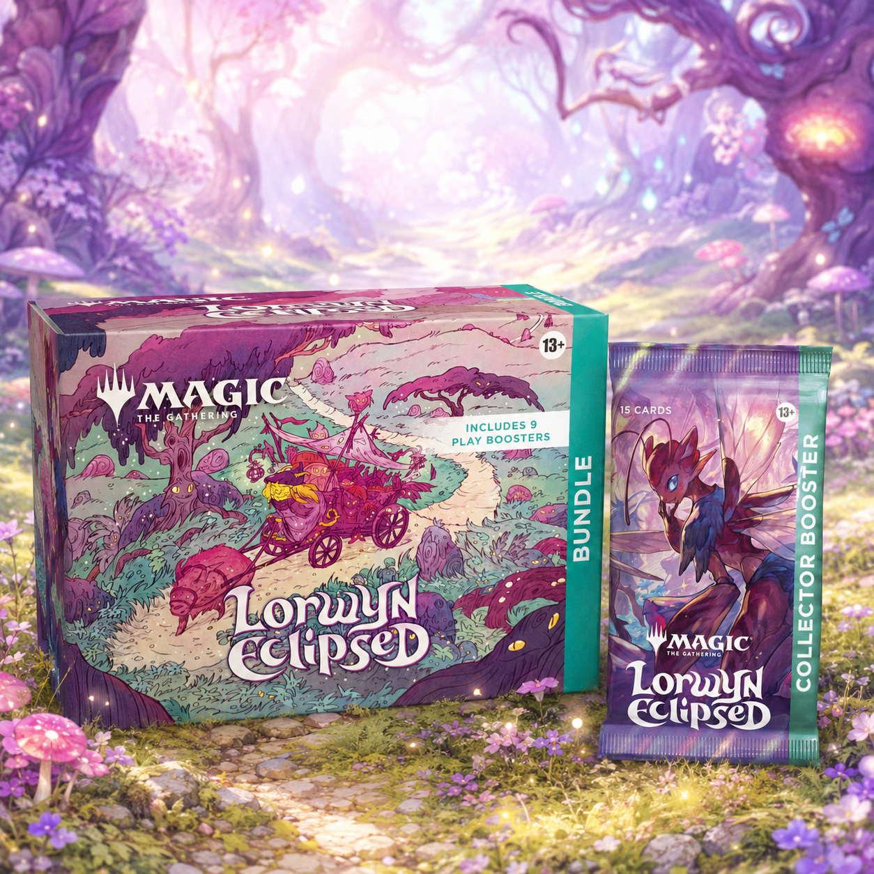 Magic: The Gathering Lorwyn Eclipsed Bundle + Collector Booster Pack English Edition, MTG TCG Booster Gift Set for Deck Building, Pack Opening, Card Collection and Collector Gift
