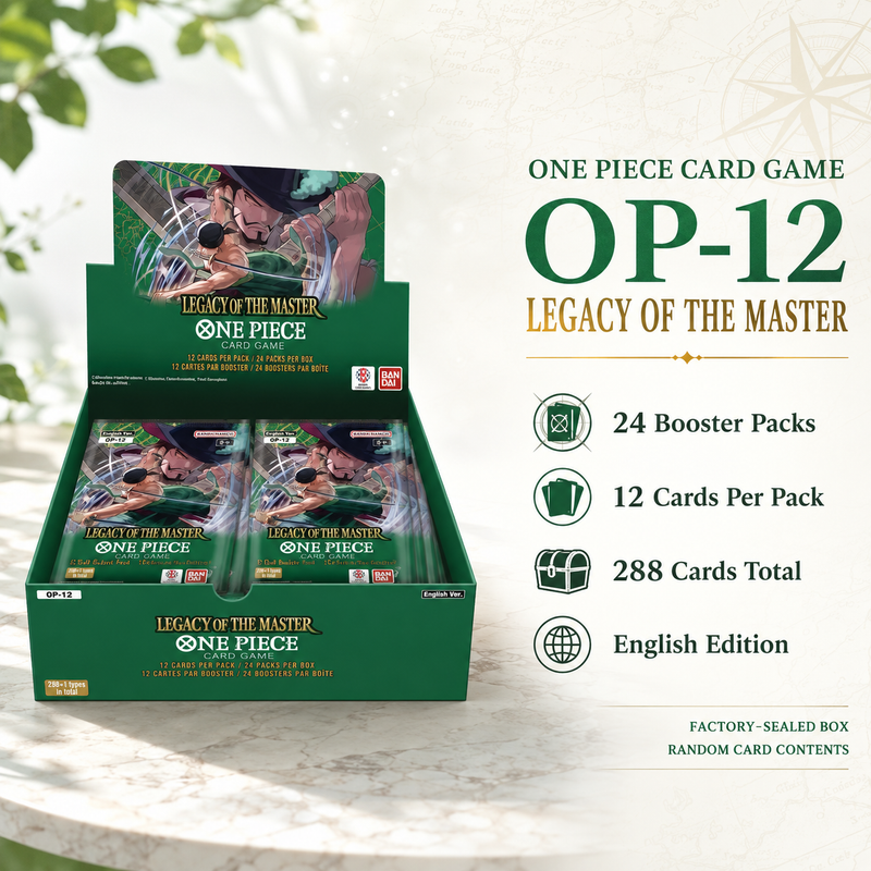 One Piece Card Game OP-12 Legacy of the Master Booster Box English Edition, 24 Booster Packs Factory Sealed TCG Collectible Cards for Pack Opening, Trading and Collector Gift-2