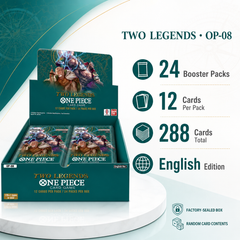 One Piece Card Game OP-08 Two Legends Booster Box English Edition, 24 Booster Packs Factory Sealed TCG Trading Cards for Pack Opening, Deck Building and Collector Gift-2