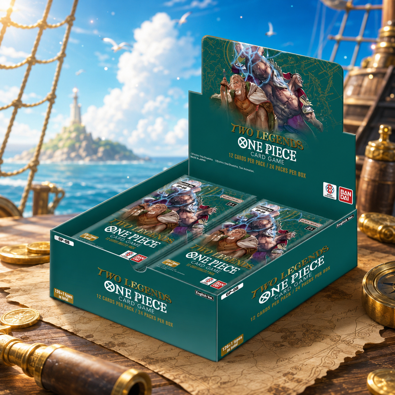 One Piece Card Game OP-08 Two Legends Booster Box English Edition, 24 Booster Packs Factory Sealed TCG Trading Cards for Pack Opening, Deck Building and Collector Gift-1