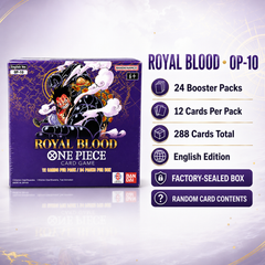 One Piece Card Game OP-10 Royal Blood Booster Box English Edition, 24 Booster Packs Factory Sealed TCG Cards for Deck Building, Pack Opening and Collector Gift-2
