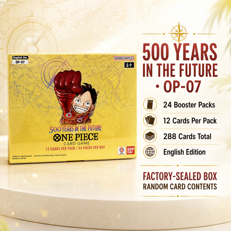 One Piece Card Game OP-07 500 Years in the Future Booster Box English Edition, 24 Booster Packs, Factory-Sealed TCG Cards for Deck Building, Pack Opening and Collector Gift-2