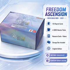 Gundam Card Game Freedom Ascension SC01 Deck Build Box English Edition, 125 Reprint Cards with GD05 Booster Packs, Factory-Sealed TCG Deck Building Set, Great Gift for Collectors-2