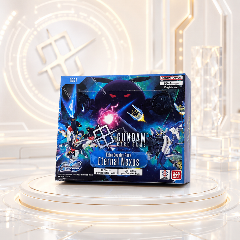 Gundam Card Game Eternal Nexus EB01 Extra Booster Box English Edition, 24 Packs, Factory-Sealed Bandai TCG Collectible Cards for Deck Building, Pack Opening and Collector Gift-1