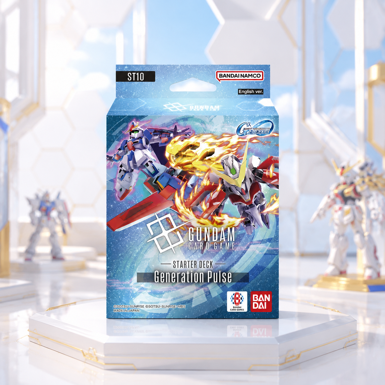 Bandai Gundam Card Game Generation Pulse ST10 Starter Deck English Edition, Ready-to-Play 50-Card TCG Deck with Resource Cards, Tokens and Bonus Pack, Great Gift for Collectors-1