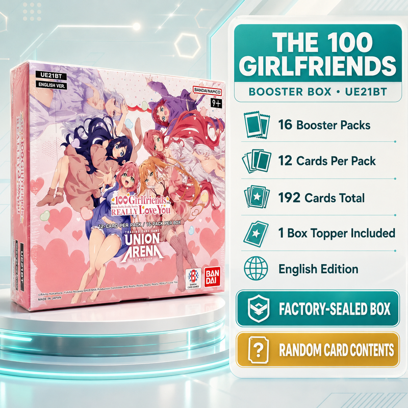 Union Arena The 100 Girlfriends Who Really Really Really Really REALLY Love You UE21BT Booster Box English Edition, 16 Factory-Sealed Packs, Anime TCG Cards for Collecting and Gift-2