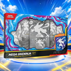 Pokémon TCG Mega Greninja ex Premium Collection Box 8 Booster Packs Foil Card English Edition Factory Sealed Collector Gift-1