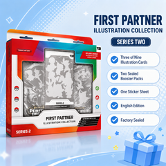 Pokémon TCG First Partner Illustration Collection Series 2 with 2 Booster Packs English Edition Factory Sealed Collector Gift-2