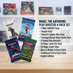 Magic: The Gathering Play Booster 4-Pack Set English Edition, FINAL FANTASY Avatar The Last Airbender Marvel’s Spider-Man Teenage Mutant Ninja Turtles, MTG TCG Sealed Booster Packs for Drafting, Deck Building, Pack Opening and Collector Gift-3