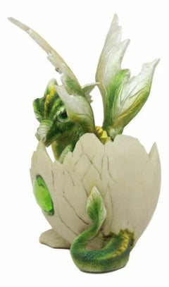 August Birthstone Dragon Egg Statue 5.25"Tall Green Peridot August Gemstone-5