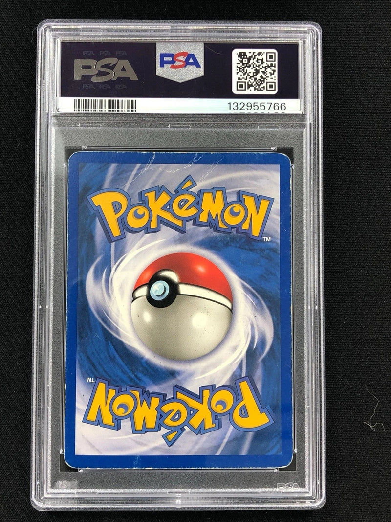 Pokemon 1999 Hitmonlee Holo Fossil 7/62 PSA 2-2
