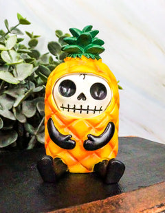 Furrybones Skeleton Fruity Pina Tropical Pineapple Figurine 3.25"H-6